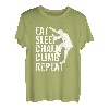 Eat Sleep Chalk Climb Repeat Seilkletterer Bouldern T-Shirt