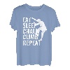 Eat Sleep Chalk Climb Repeat Seilkletterer Bouldern T-Shirt