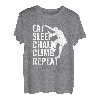 Eat Sleep Chalk Climb Repeat Seilkletterer Bouldern T-Shirt