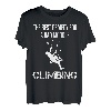 Kletterer Bergsteiger Lustiger Spruch Kletterwand T-Shirt