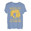 Glück Ist Durch Die Welt Zu Wandern Bergwandern Wanderer T-Shirt