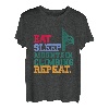 Eat Sleep Mountain Climbing Repeat Bouldern Kletterer T-Shirt