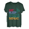 Eat Sleep Mountain Climbing Repeat Bouldern Kletterer T-Shirt
