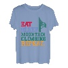 Eat Sleep Mountain Climbing Repeat Bouldern Kletterer T-Shirt