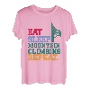 Eat Sleep Mountain Climbing Repeat Bouldern Kletterer T-Shirt