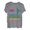 Eat Sleep Mountain Climbing Repeat Bouldern Kletterer T-Shirt