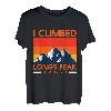 Bergsteiger Longs Peak Berge Wanderer Mountaineer T-Shirt