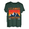 Bergsteiger Longs Peak Berge Wanderer Mountaineer T-Shirt