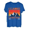 Bergsteiger Longs Peak Berge Wanderer Mountaineer T-Shirt