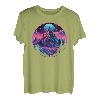 Matterhorn Zermatt Schweiz Alpen Dystopie T-Shirt