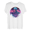 Matterhorn Zermatt Schweiz Alpen Dystopie T-Shirt