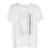 Wandern Retro USA Flagge Bergsteigen 4th of July Wandern T-Shirt