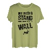 Wir stehen nie mit dem Rücken zur Wand beim Bouldern T-Shirt