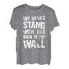 Wir stehen nie mit dem Rücken zur Wand beim Bouldern T-Shirt
