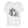 Wanderer Flammen Berge Wanderung Bergsteiger Retro Natur T-Shirt