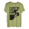 I Like To Get High Bouldering, Bergsteigen, Klettern T-Shirt