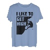 I Like To Get High Bouldering, Bergsteigen, Klettern T-Shirt
