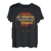 Retro Sonnenuntergang Vögel Bergsteiger Wanderrucksack Camp T-Shirt