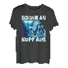 Wanderschuhe An Kopf Aus Bergtour Wanderer T-Shirt