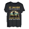 Lustiges 37 Jahre alt Geburtstag Berge & Walken Wander T-Shirt