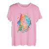 Wanderer Splash Art Berge Wanderung Bergsteiger Retro Natur T-Shirt