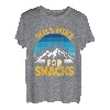 Wanderer lustig Bergfan Will Hike for Snacks Wanderlust T-Shirt