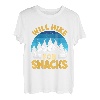 Wanderer lustig Bergfan Will Hike for Snacks Wanderlust T-Shirt