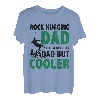 Herren Der Vater umarmt den Felsen wie ein normaler Vater, aber ein coolerer Kletterer T-Shirt