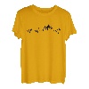 Herzschlag Berg Berge Wandern EKG Bergsteiger Wanderer Puls T-Shirt