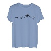 Herzschlag Berg Berge Wandern EKG Bergsteiger Wanderer Puls T-Shirt