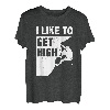 I Like To Get High Bouldering, Bergsteigen, Klettern T-Shirt