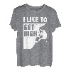 I Like To Get High Bouldering, Bergsteigen, Klettern T-Shirt