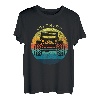 Colorado Hapfox Truck Amerikanische Flagge und Berge T-Shirt