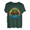 Colorado Hapfox Truck Amerikanische Flagge und Berge T-Shirt