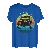 Colorado Hapfox Truck Amerikanische Flagge und Berge T-Shirt