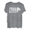 Chalk Climb Repeat Kletterer Sportklettern Bouldern T-Shirt