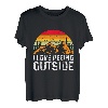 I love peeing outside Wanderer lustig Berge Bergliebe T-Shirt