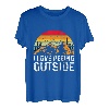 I love peeing outside Wanderer lustig Berge Bergliebe T-Shirt