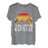 I love peeing outside Wanderer lustig Berge Bergliebe T-Shirt