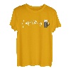 Herzschlag Berge und Bier Tshirt Biertrinker Geschenk T-Shirt