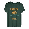Id Rather Be on a Trail Naturliebhaber Wandern T-Shirt