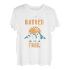 Id Rather Be on a Trail Naturliebhaber Wandern T-Shirt
