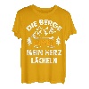 Die Berge Lassen Mein Herz Lächeln Wander Spruch T-Shirt