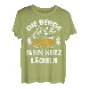 Die Berge Lassen Mein Herz Lächeln Wander Spruch T-Shirt