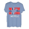 Norwegische Flagge Elch Norwegen Norge T-Shirt