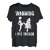 Naturburschen I pee Outside Wandern lustig Berge Wanderer T-Shirt