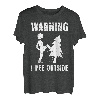 Naturburschen I pee Outside Wandern lustig Berge Wanderer T-Shirt