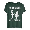 Naturburschen I pee Outside Wandern lustig Berge Wanderer T-Shirt