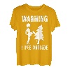 Naturburschen I pee Outside Wandern lustig Berge Wanderer T-Shirt