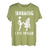 Naturburschen I pee Outside Wandern lustig Berge Wanderer T-Shirt